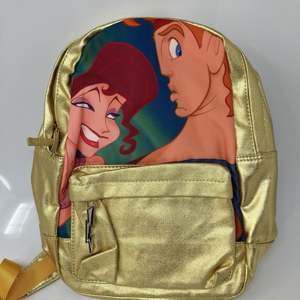 Disney Hercules Backpack Gold Megara Pegasus Metallic Oh My Disney Character NWT